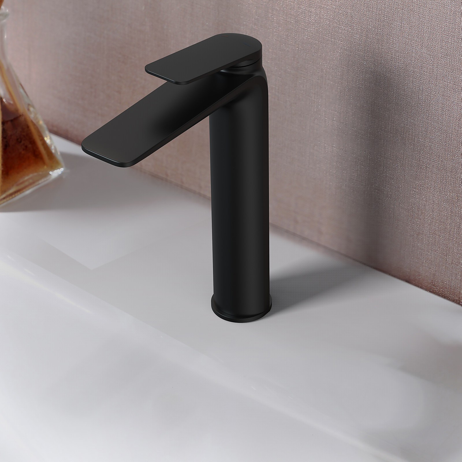 Bathstore Aero Tall Basin Mixer Tap (No Waste) - Matt Black Price Comparisons | Compare The Build