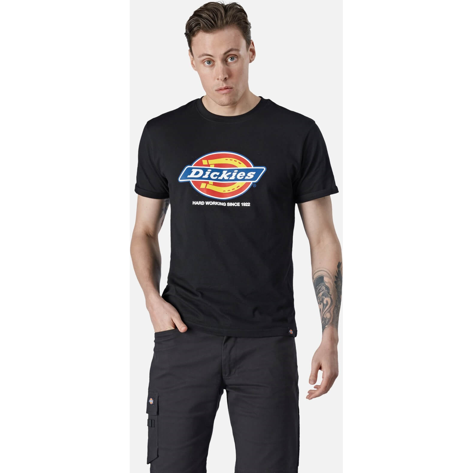 Dickies Denison T-Shirt Black 2XL | Compare The Build