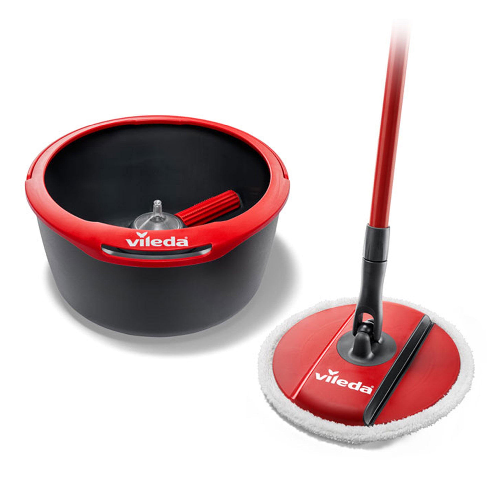 Vileda Spin and Clean Mop and Bucket Red | Compare The Build