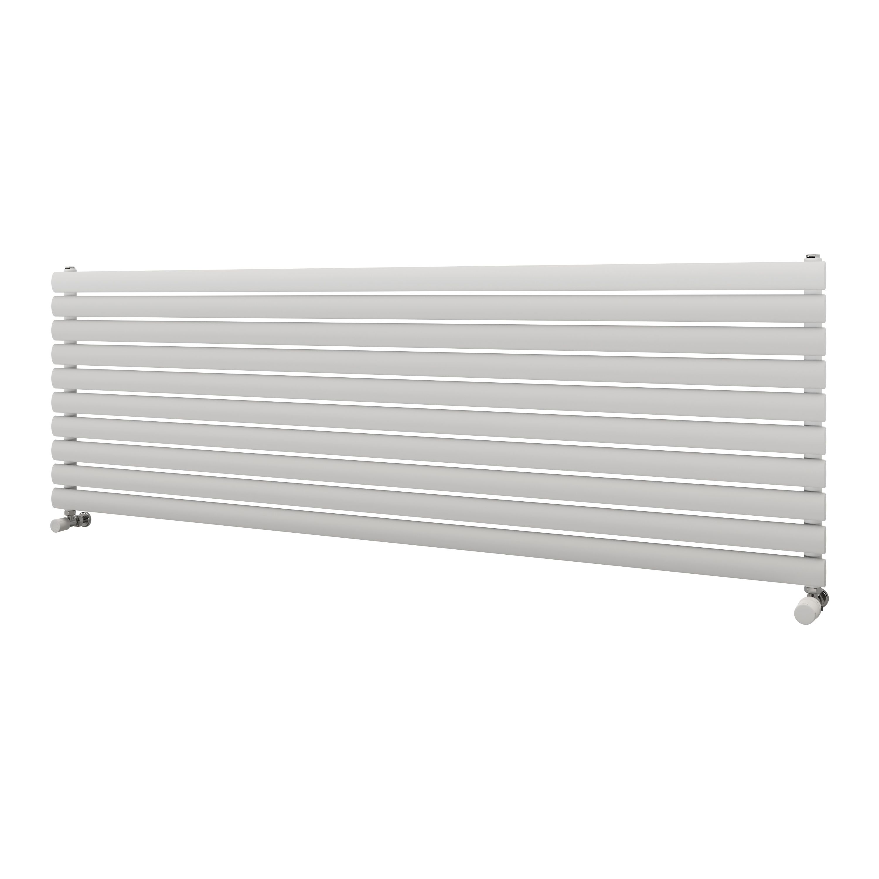 Ximax Champion Satin White Horizontal Designer Radiator, (W)1800mm X (H)584mm | Compare The Build