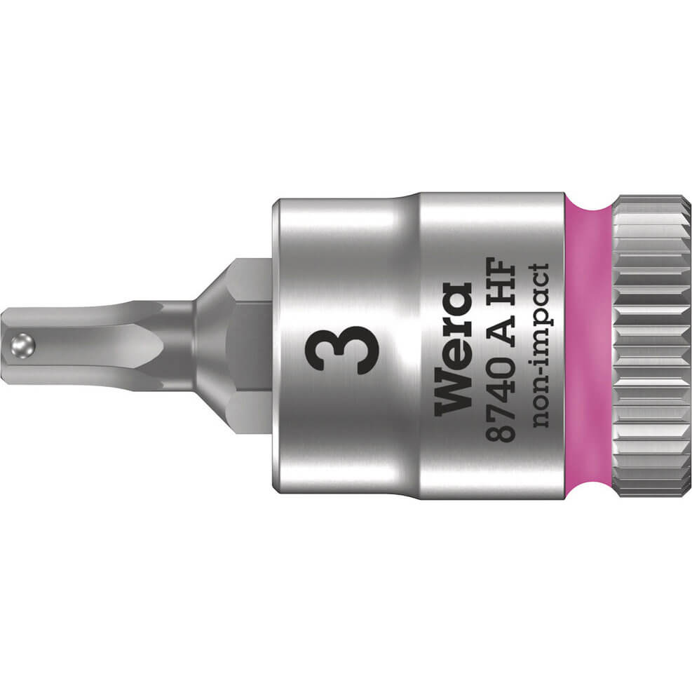 Wera 8740 A HF Zyklop 1/4" Drive Hexagon Socket Bit Metric 1/4" 3mm Price Comparisons | Compare The Build