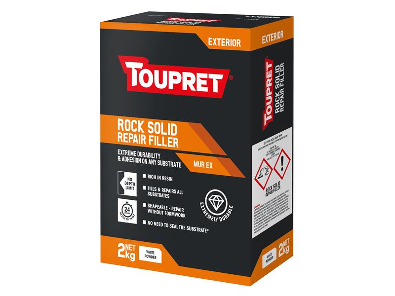 Toupret TOUTTMUX02 Exterior Rock Solid Repair Filler 2kg Price Comparisons | Compare The Build