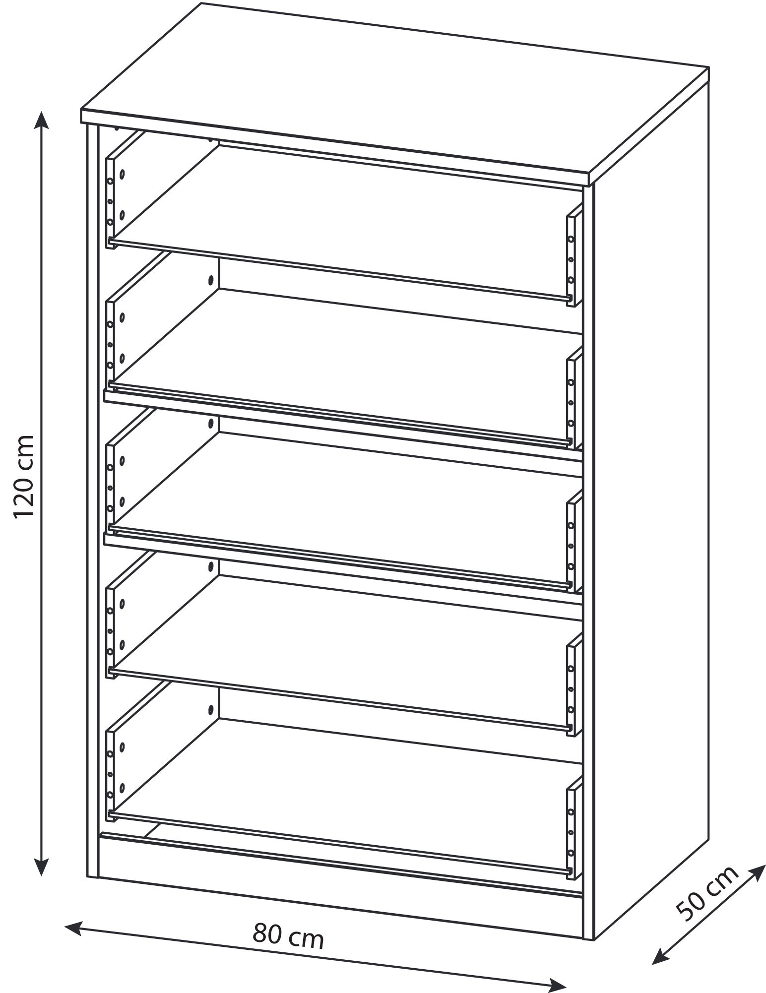 Form Darwin Cefalu Oak Effect 5 Drawer Cefalu Oak Effect Chest Carcass (H)1185mm (W)800mm (D)500mm Price Comparisons | Compare The Build