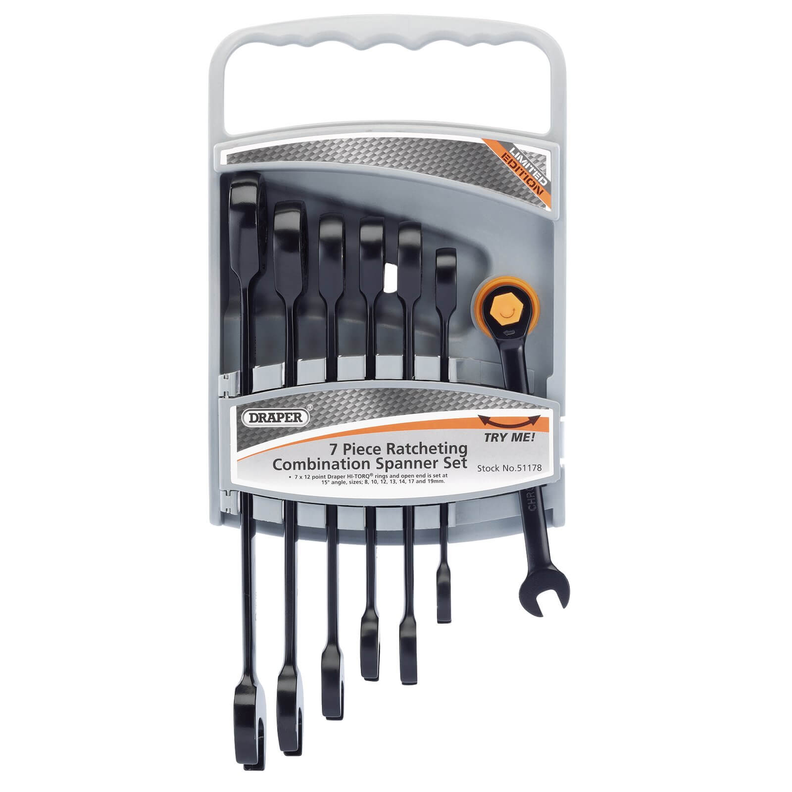 Draper 7 Piece Hi Torq Ratchet Combination Spanner Set Metric Price Comparisons | Compare The Build