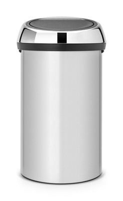 Brabantia Touch Top Grey Metallic Effect Metal Round Kitchen Touch Top Bin, 60L Price Comparisons | Compare The Build