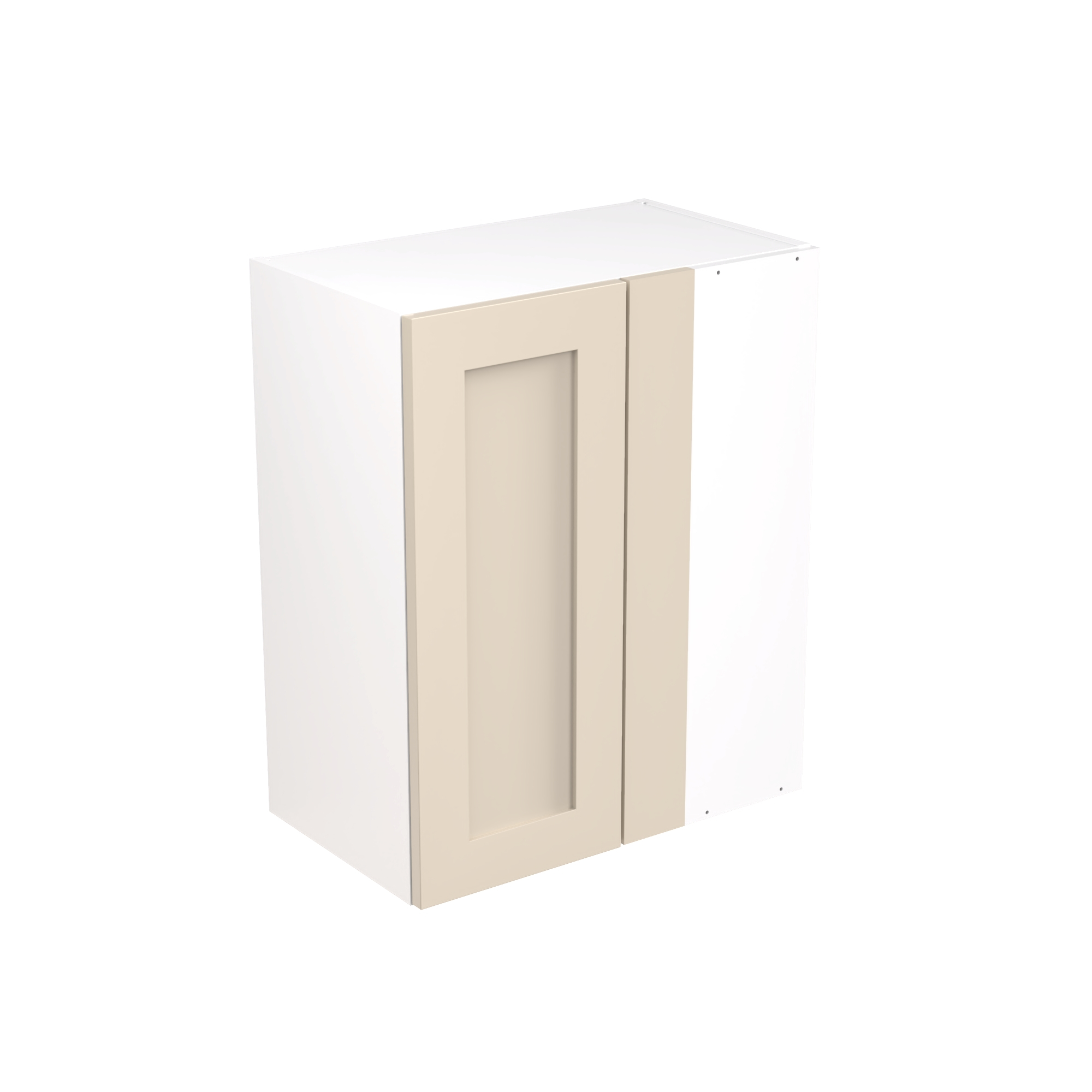 Flatpack Closed Corner Wall Unit Shaker Ultra Matt Cashmere 600mm - FKKH0616 Price Comparisons | Compare The Build