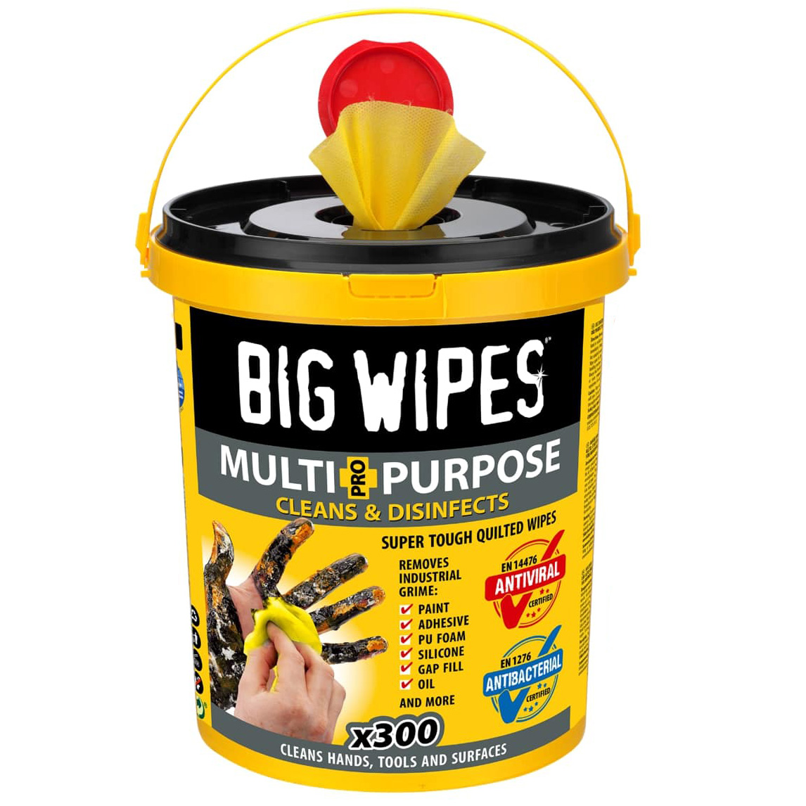 Big Wipes Antiviral Multi-Purpose Pro+ Bucket 300 Wipes Price Comparisons | Compare The Build