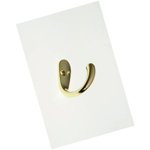 Wickes Brass One Prong Hook - Pack of 2 Price Comparisons | Compare The Build