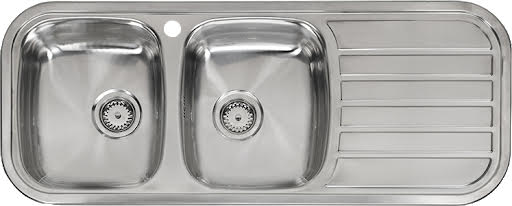 Reginox Regent Lux Stainless Steel Inset Double Kitchen Sink Right Hand | Compare The Build