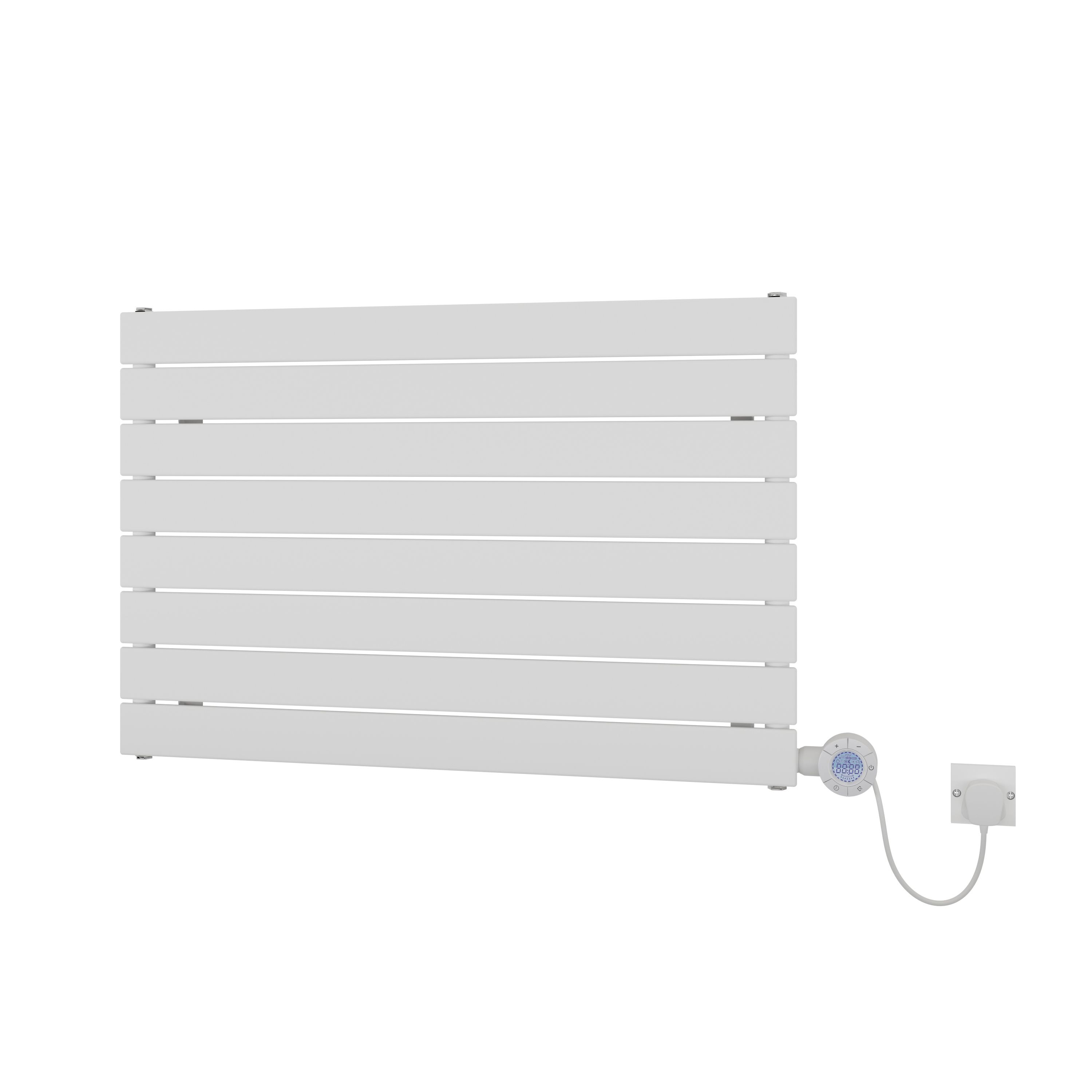 Ximax Vertirad Satin White Horizontal Electric Designer Radiator, (W)900mm X (H)595mm | Compare The Build