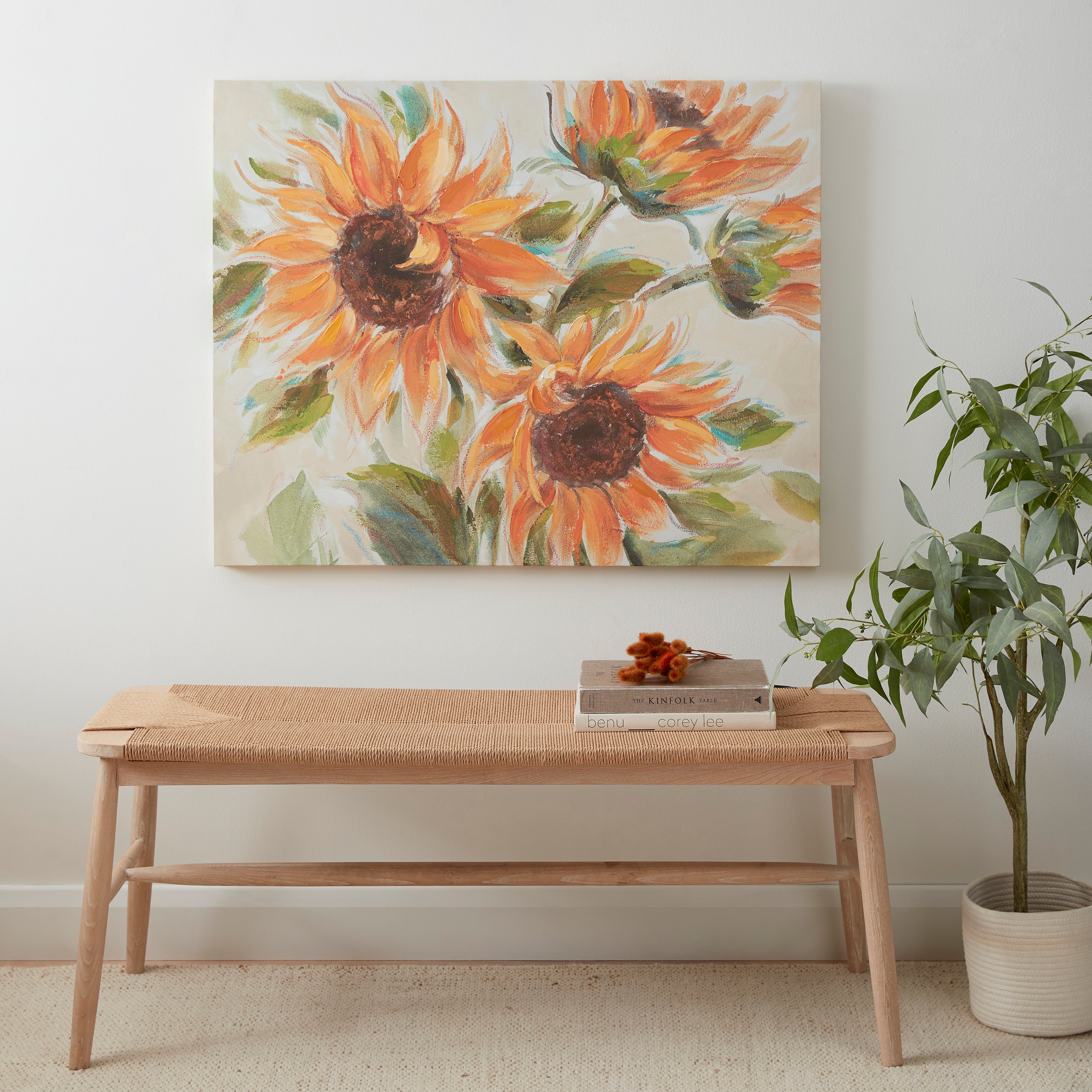 Sunflower Canvas 80x100cm Yellow | Compare The Build