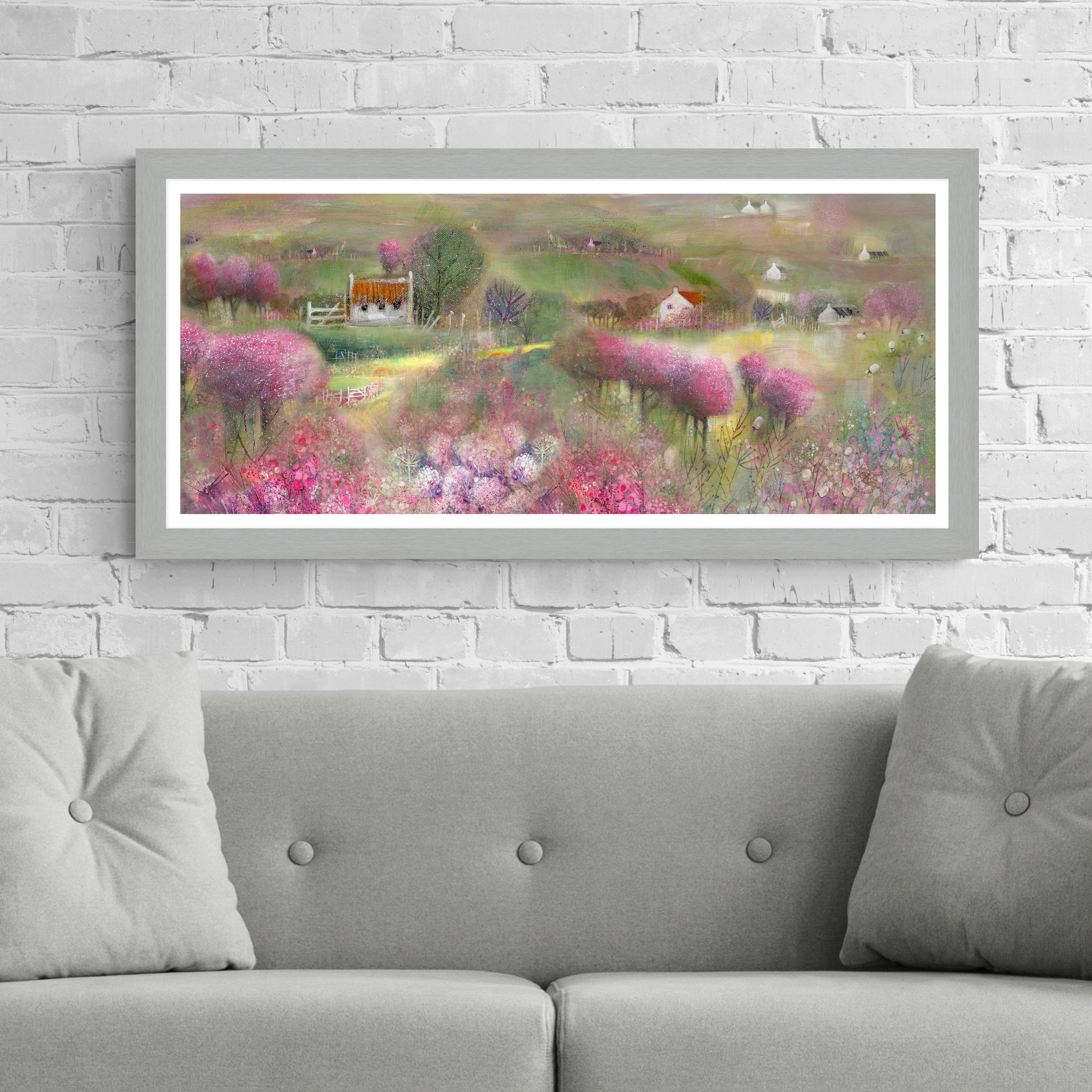 Pink Blossom by Kanita Sim Framed Print MultiColoured Price Comparisons | Compare The Build