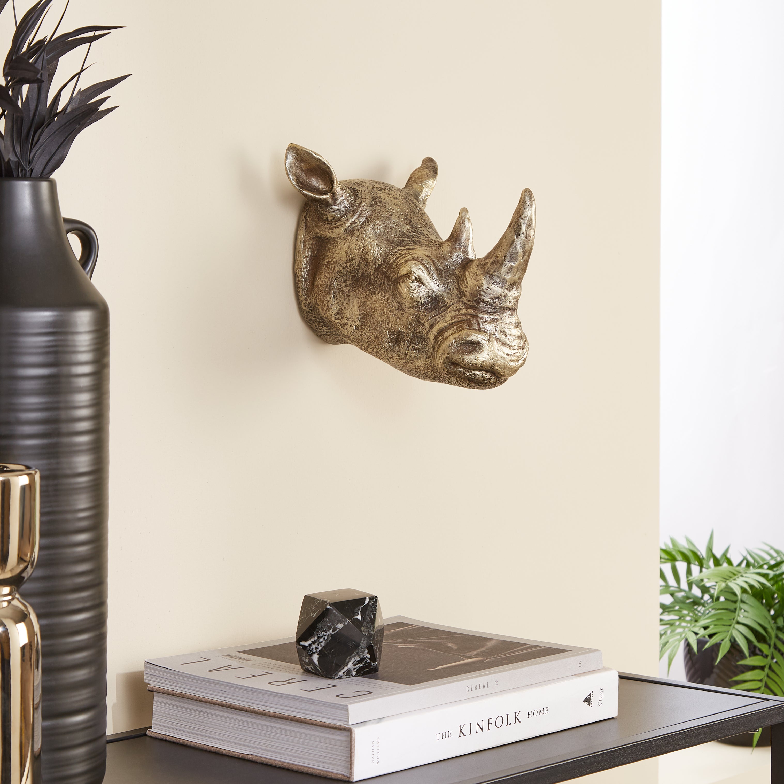 Resin Rhino Wall Head Gold | Compare The Build