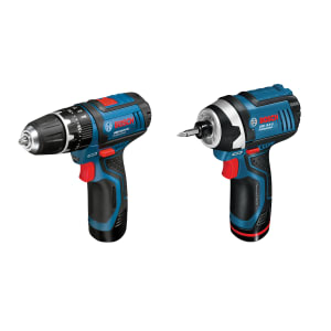 Bosch Professional GSB 12V-15 + GDR 12V-105 Cordless Combi Drill and Impact Driver Twin Kit | Compare The Build