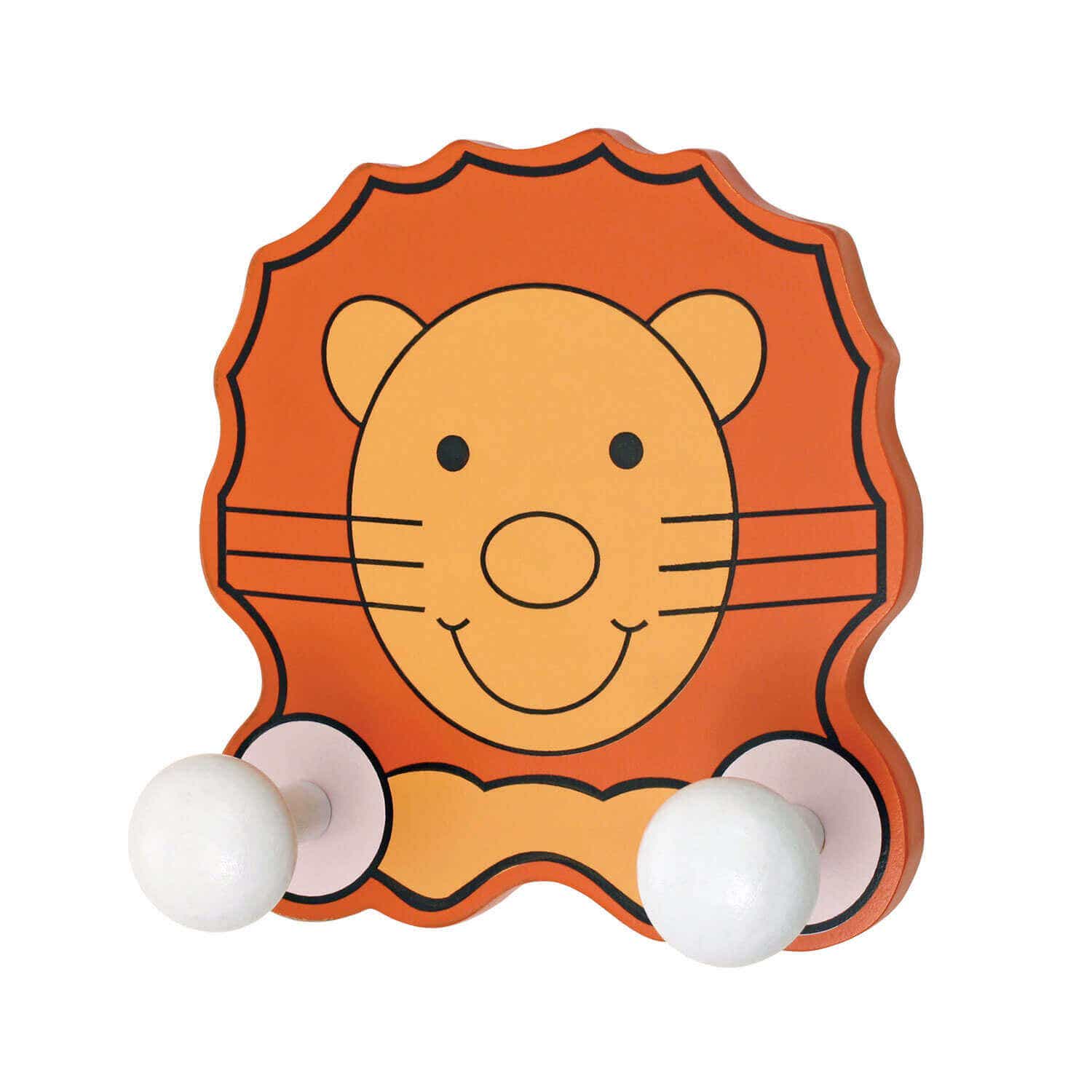 Twin Hook on Kids Lion Themed Board - Wall/Door Mountable - Decorails Price Comparisons | Compare The Build