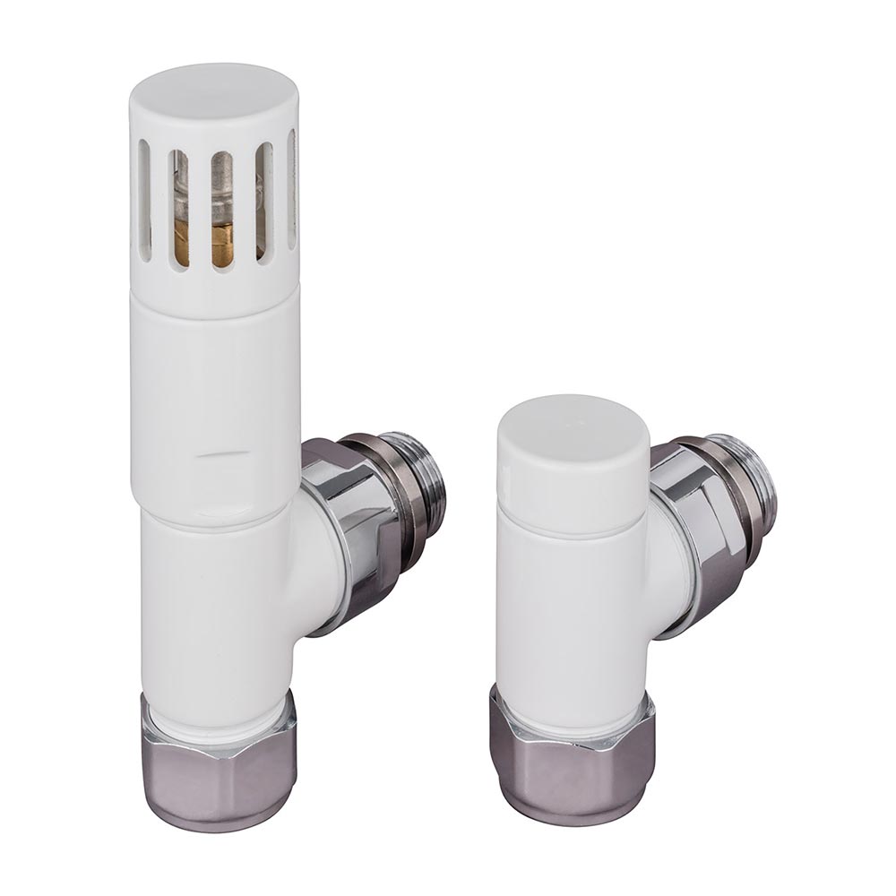 Nordic Thermostatic Valves, Cylinder, White Angled Price Comparisons | Compare The Build