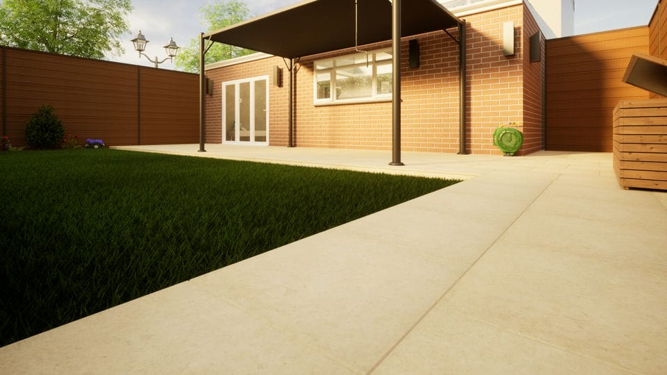 Porcelain Paving - 600mm x 600mm x 20mm Slab Khaki Price Comparisons | Compare The Build