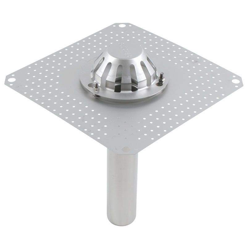 Rainwater Roof Outlet Vertical Stainless Steel 75mm Outlet  Blucher 401.204.075 Price Comparisons | Compare The Build