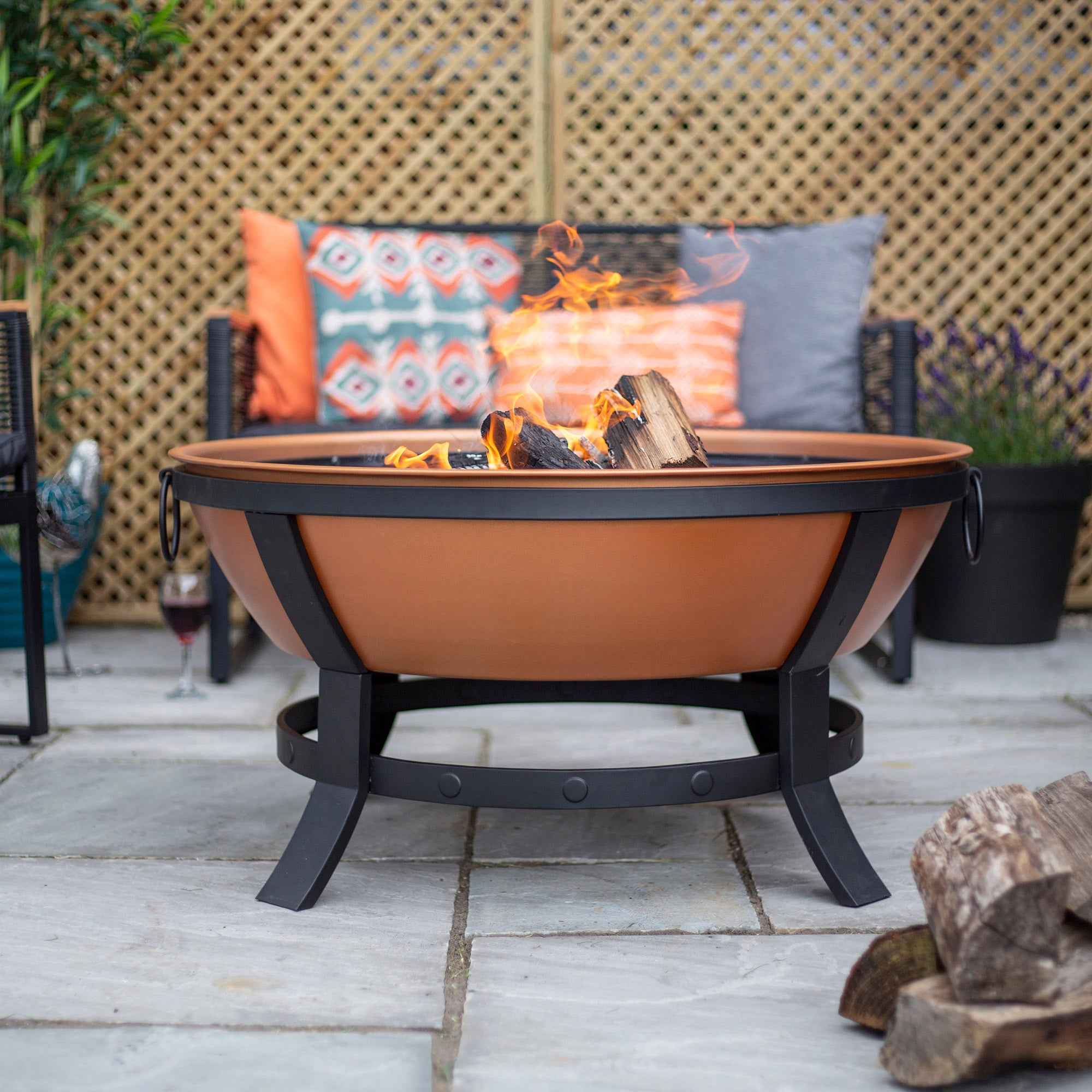 Katori Steel Copper Effect Fire Pit Copper Price Comparisons | Compare The Build