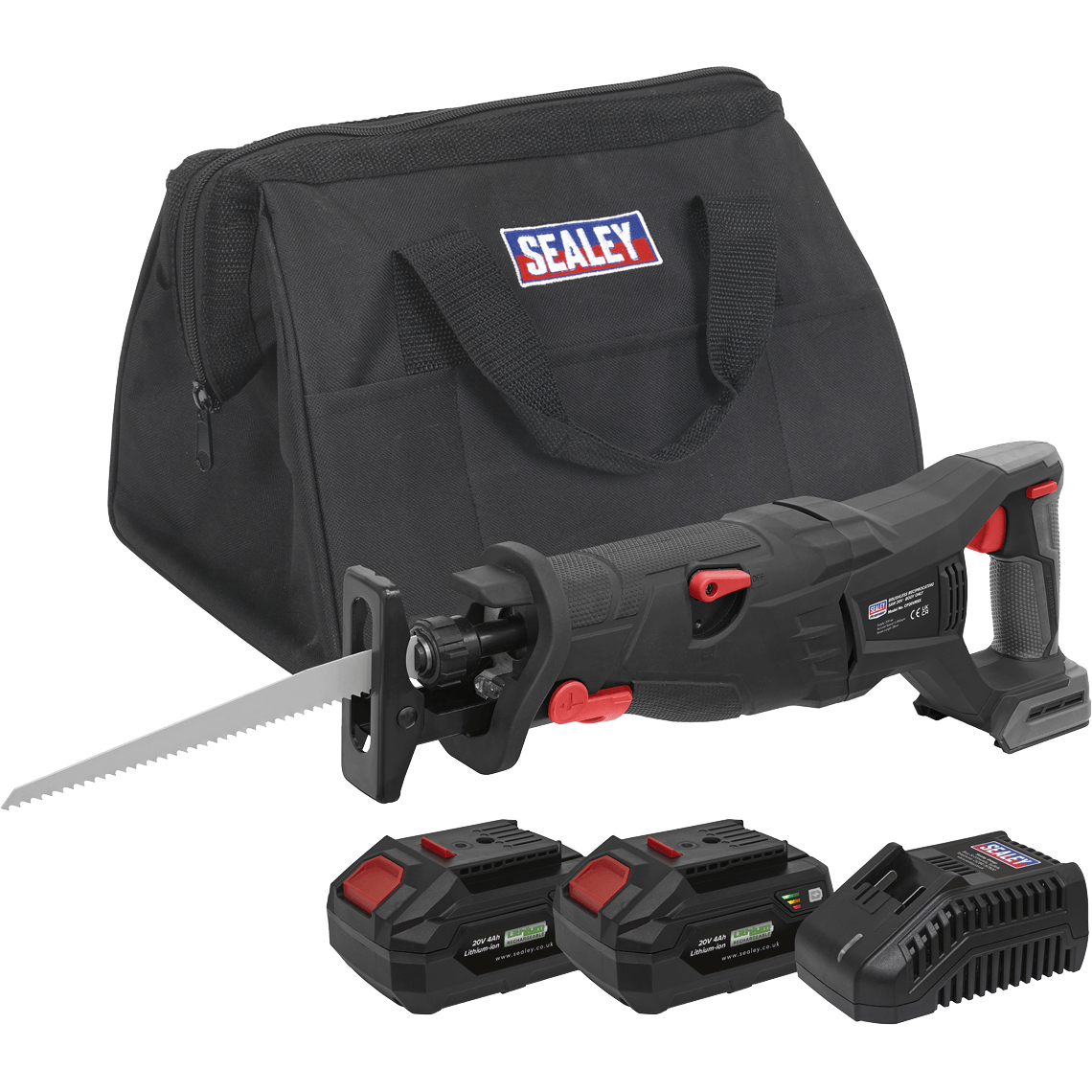 Sealey CP20VRSX 20v Cordless Brushless Reciprocating Saw 2 x 4ah Li-ion Charger Bag Price Comparisons | Compare The Build