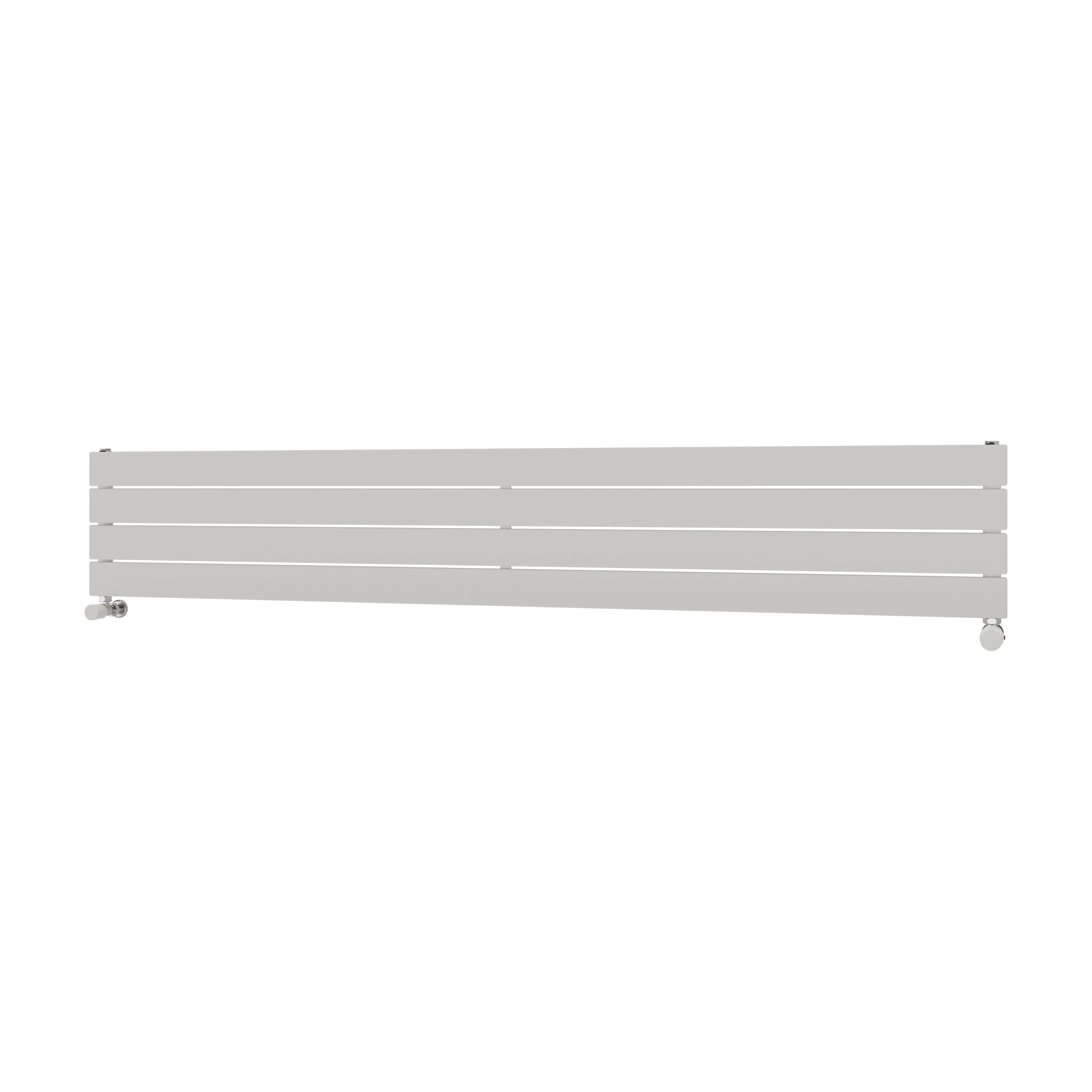 Ximax Vertirad Satin White Horizontal Designer Panel Radiator, (W)1800mm X (H)295mm | Compare The Build