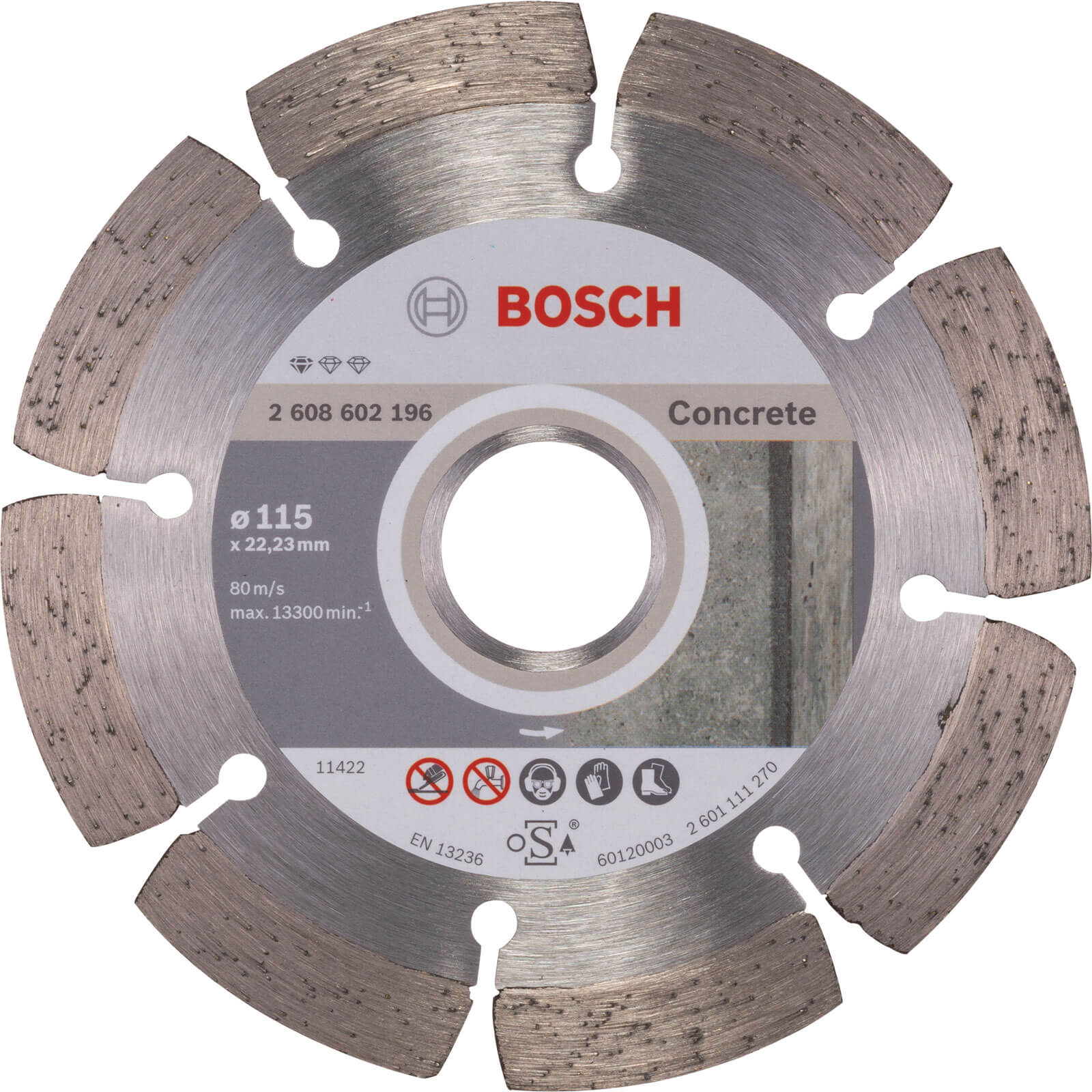 Bosch Standard Concrete Diamond Cutting Disc 115mm Price Comparisons | Compare The Build