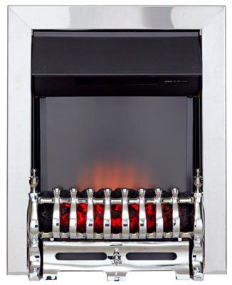 Blyss Abbie Brushed Metal Effect Electric Fire Price Comparisons | Compare The Build