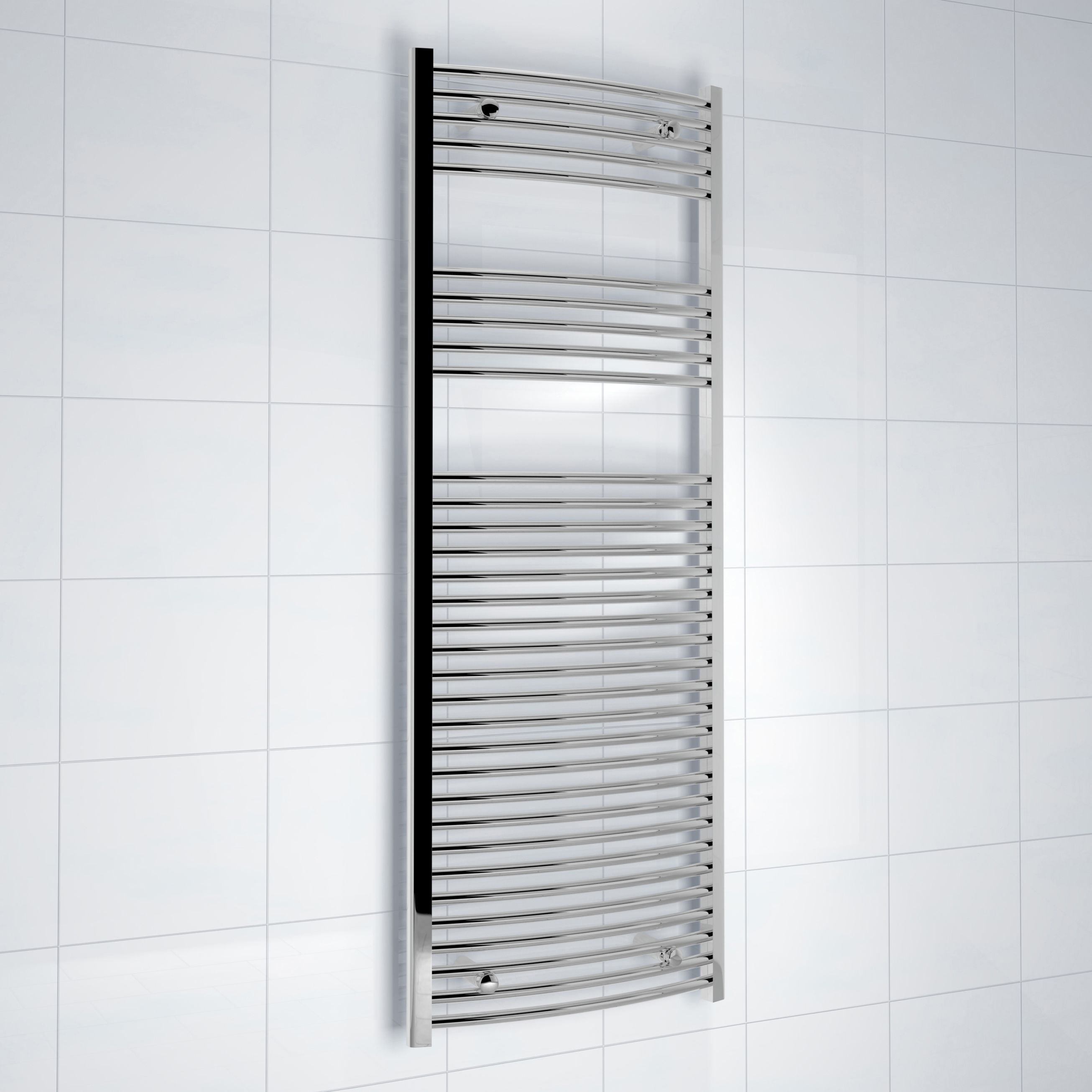 Kudox 534W Silver Towel Heater (H)1600mm (W)600mm Price Comparisons | Compare The Build