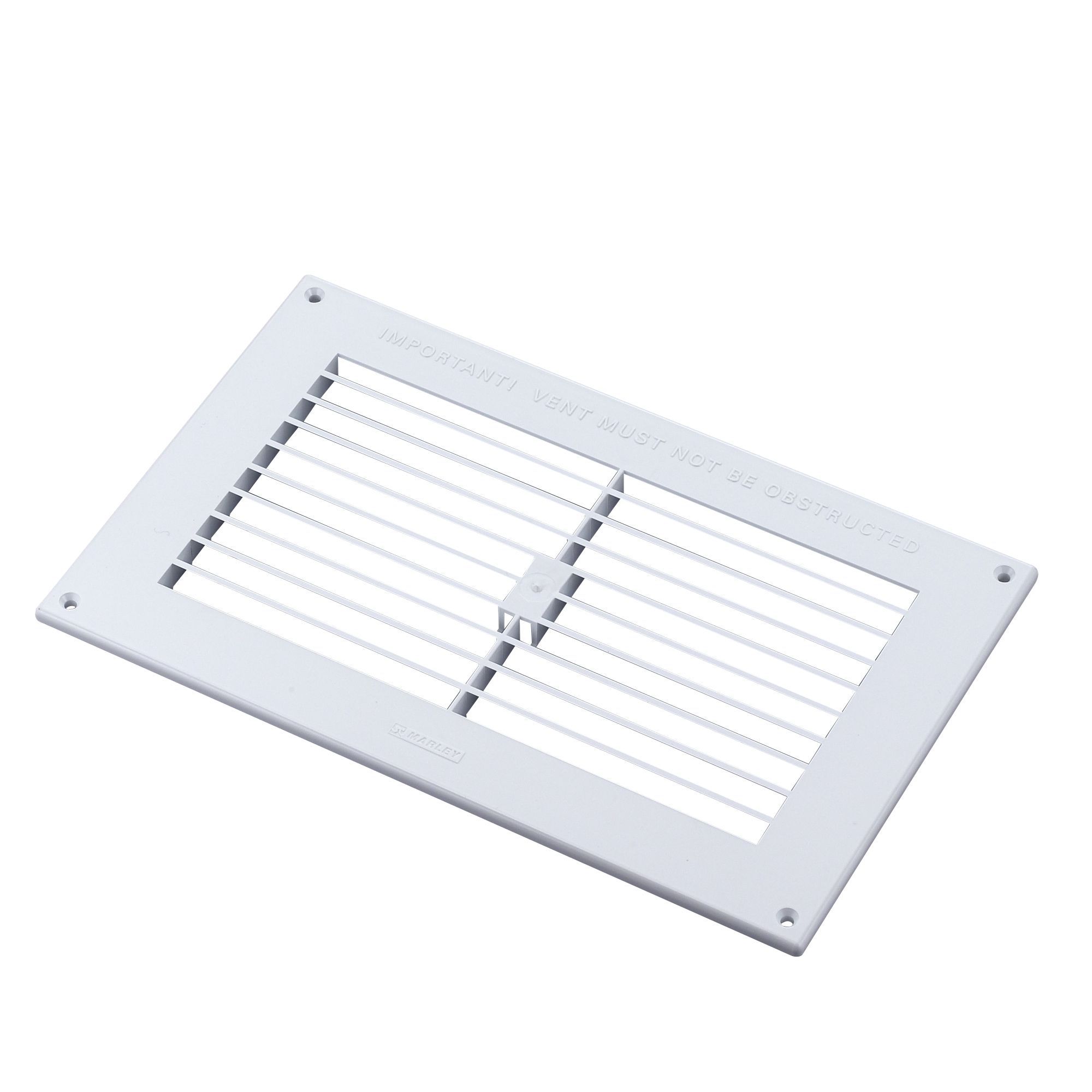 Manrose White Rectangular Gas Appliances Fixed Louvre Vent V1840, (H)152mm (W)229mm Price Comparisons | Compare The Build