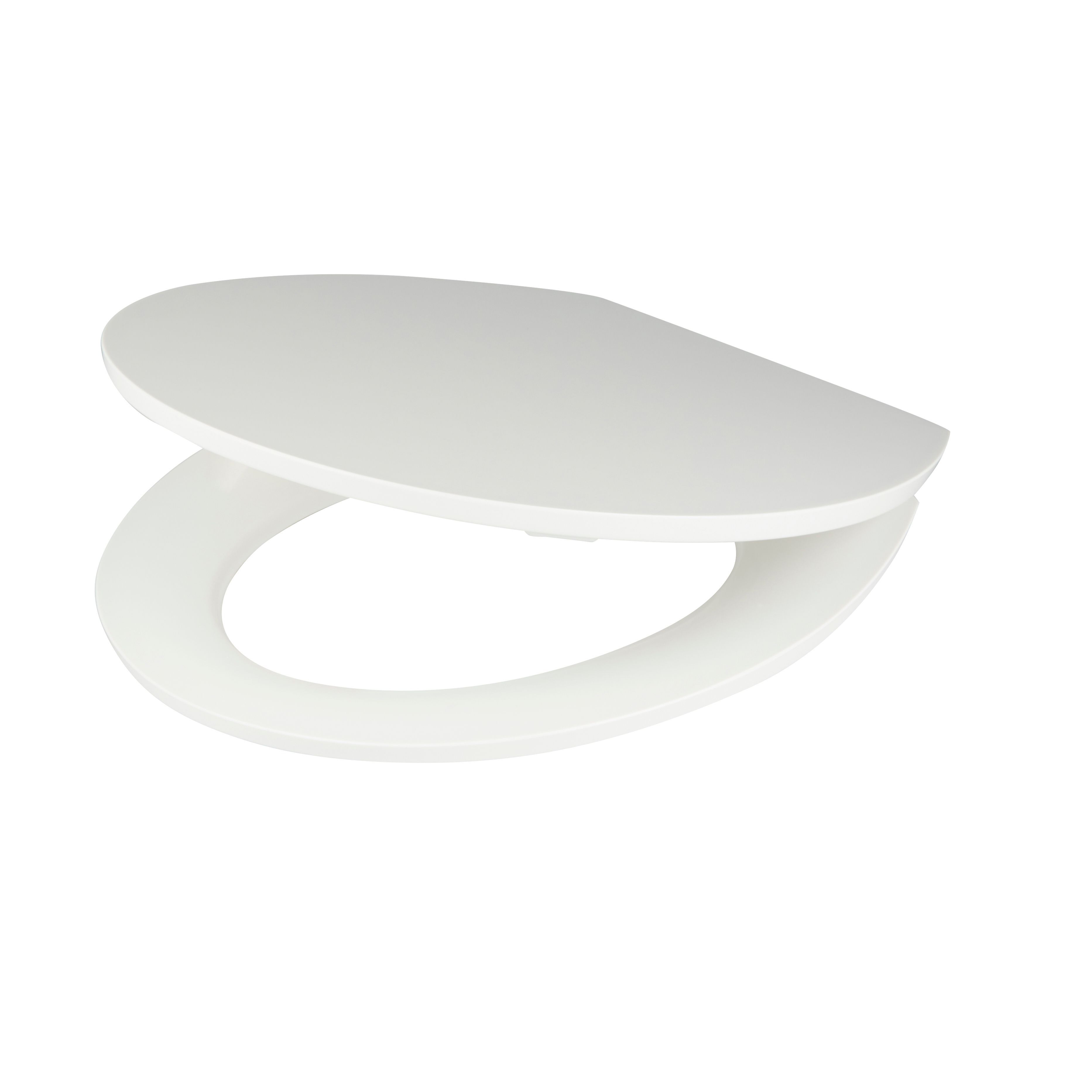 Cooke & Lewis Changi White Top Fix Soft Close Toilet Seat | Compare The Build