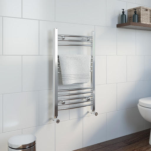 Essentials Heated Towel Rail Chrome 750 x 450mm Curved Price Comparisons | Compare The Build