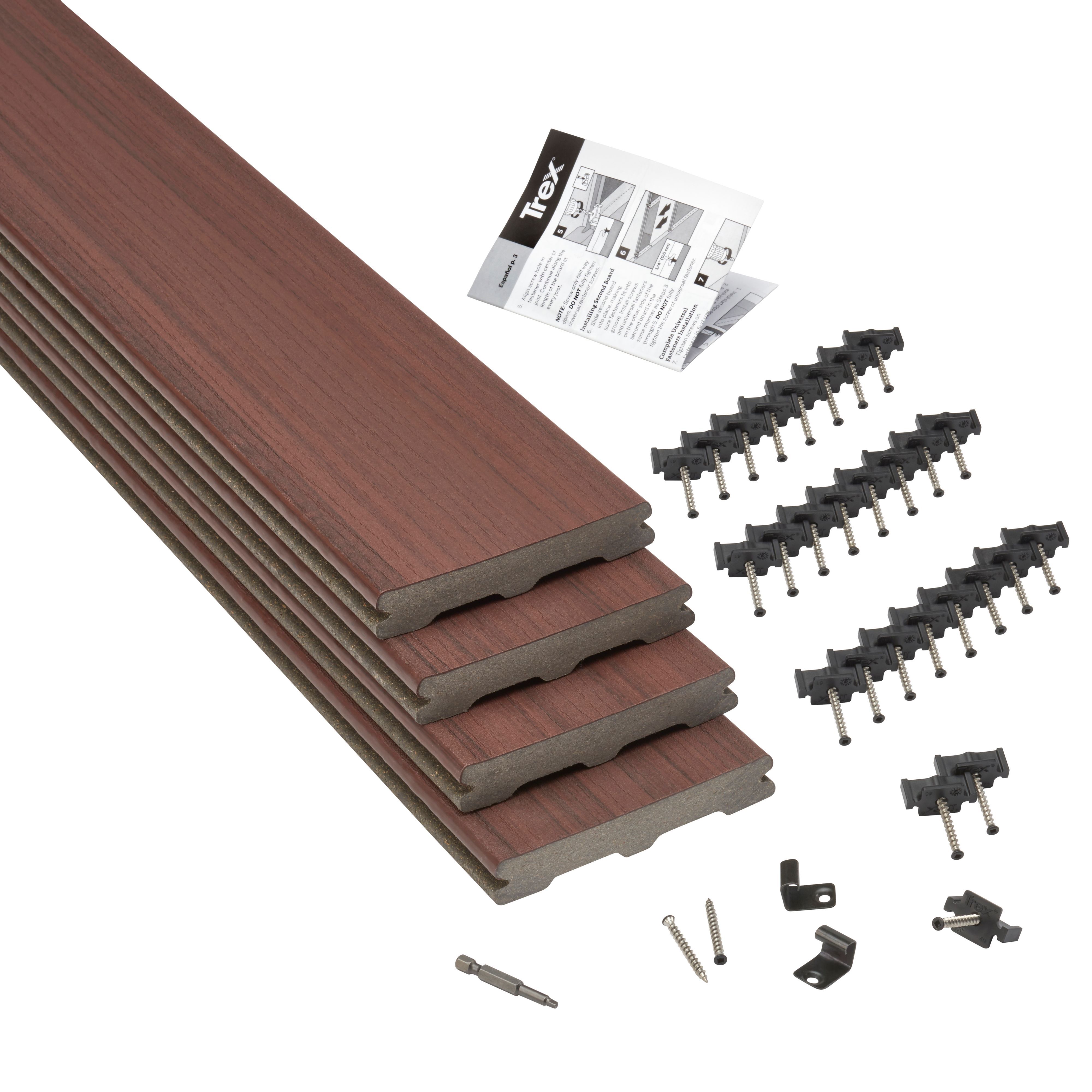 Trex® Moroccan Red Composite Deck Board (L)2.4M (W)140mm (T)24mm, Pack Of 4 Price Comparisons | Compare The Build