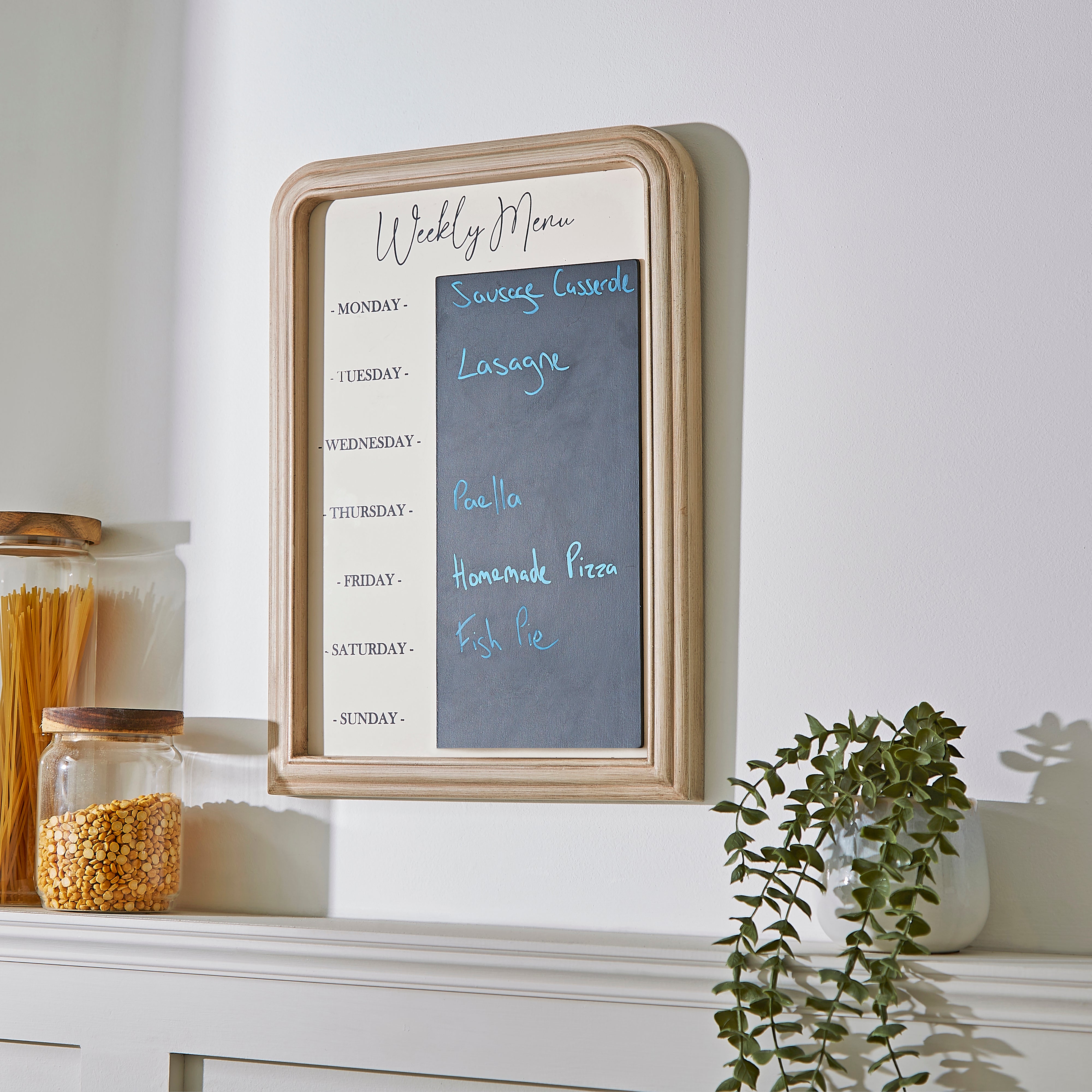 Churchgate Weekly Menu Board, 41 x 30cm Wood (Brown) Price Comparisons | Compare The Build