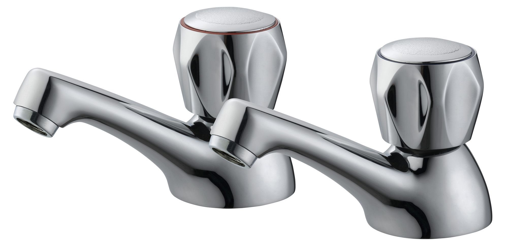 Plumbsure Quartz Chrome Finish Hot & Cold Bath Pillar Tap, Pack Of 2 Price Comparisons | Compare The Build