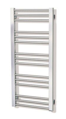 Mellis 147W Electric Brushed Steel Towel Warmer (H)560mm (W)380mm | Compare The Build