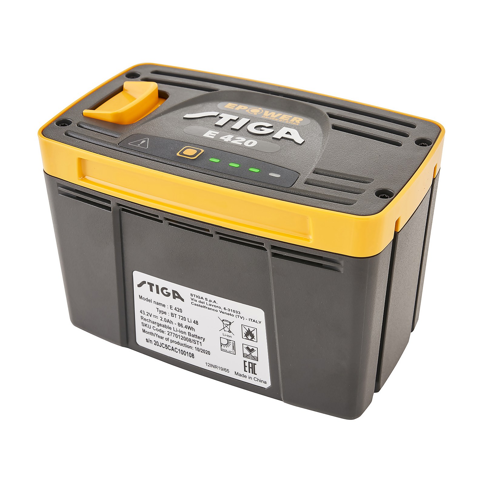 Stiga E 420 48V 2Ah Battery Price Comparisons | Compare The Build