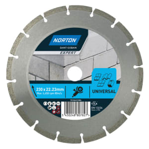 Norton Expert Universal Diamond Cutting Blade - 230 x 22.23mm | Compare The Build