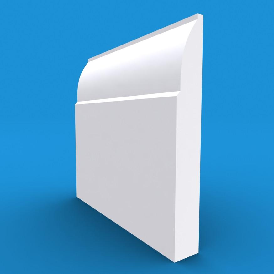 Ovolo MDF White Primed Skirting Board 4200mm x 70mm x 18mm Price Comparisons | Compare The Build
