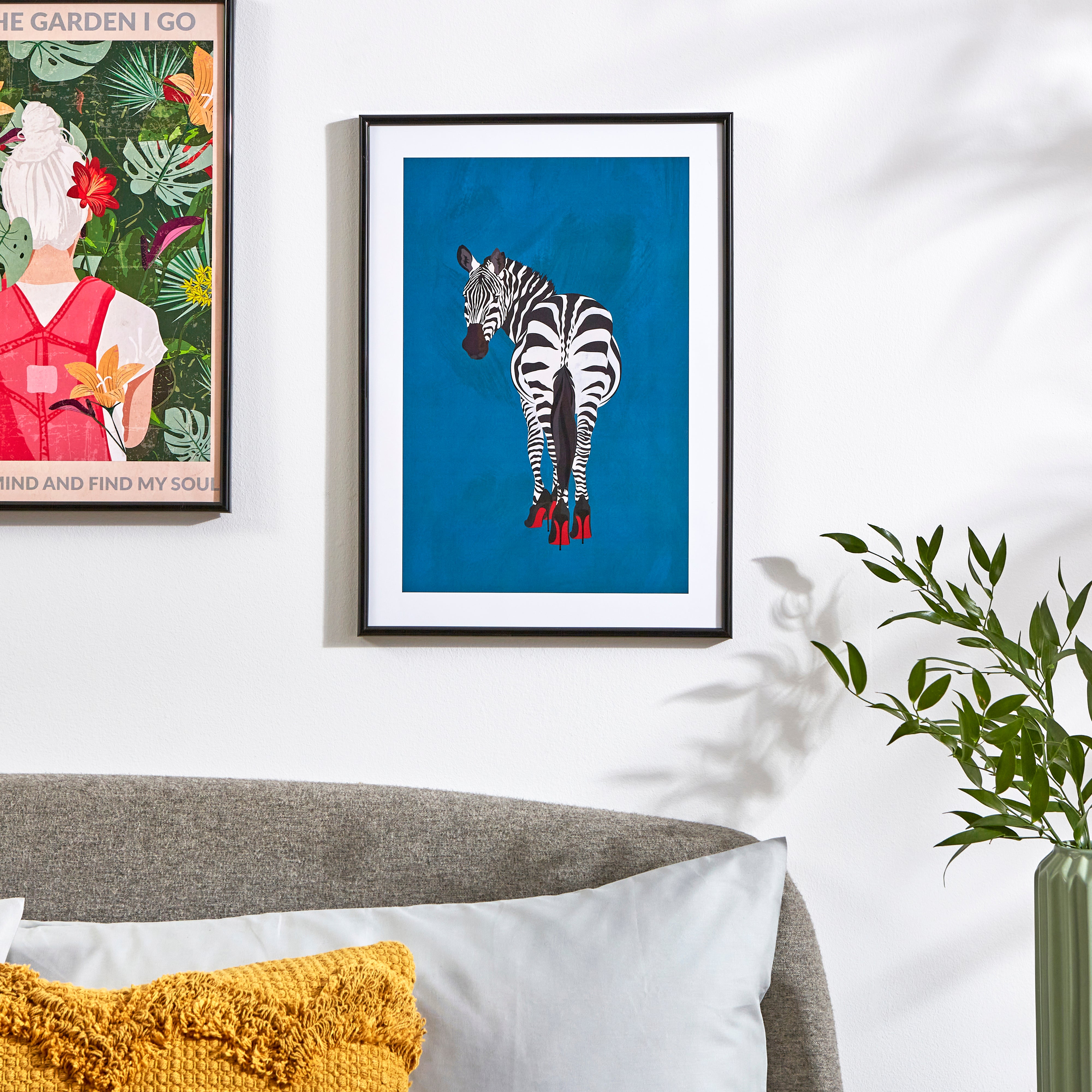 Zebra in Heels Poster MultiColoured Price Comparisons | Compare The Build