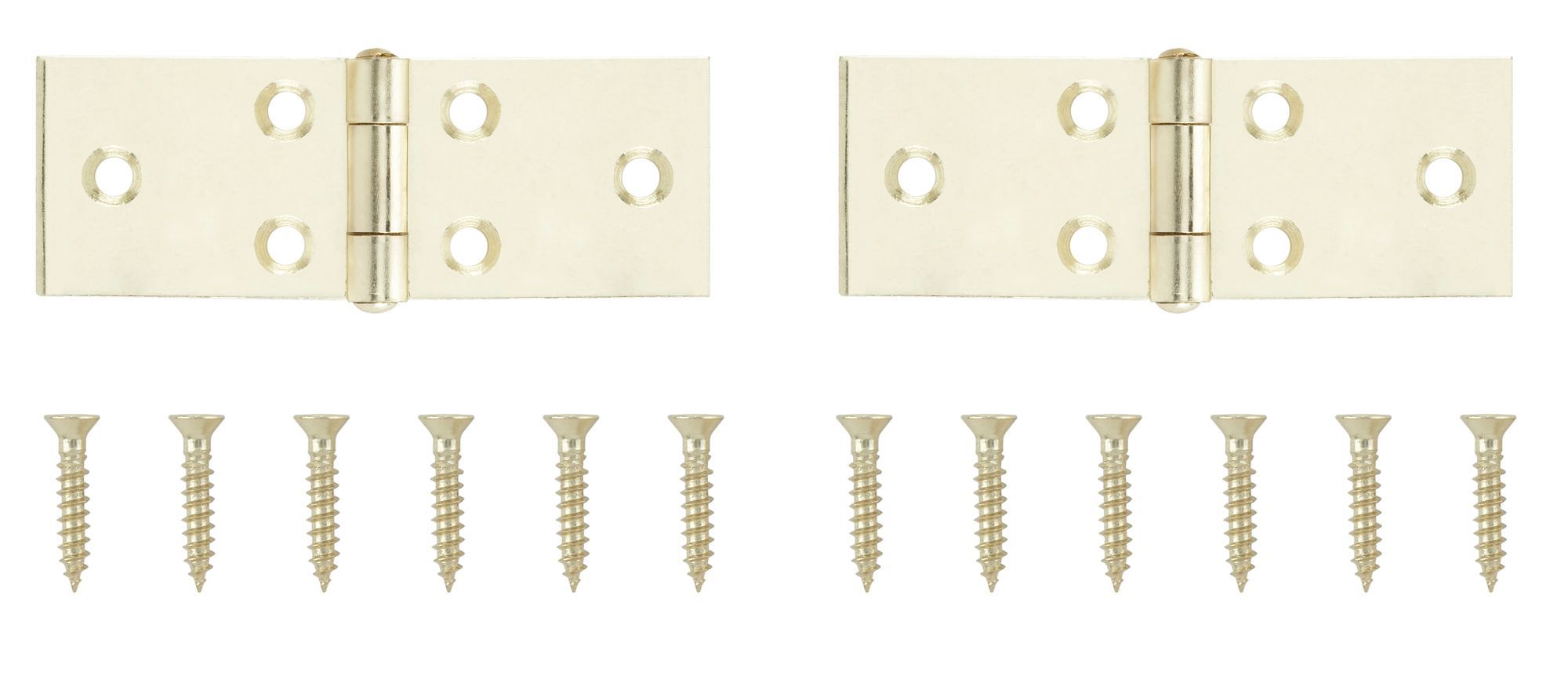 Brass-Plated Metal Backflap Door Hinge No65 (L)25mm, Pack Of 2 Price Comparisons | Compare The Build