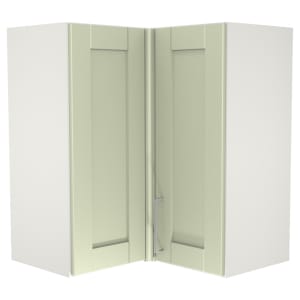 Wickes Ohio Sage L-Shape Corner Wall Unit - 625mm Price Comparisons | Compare The Build