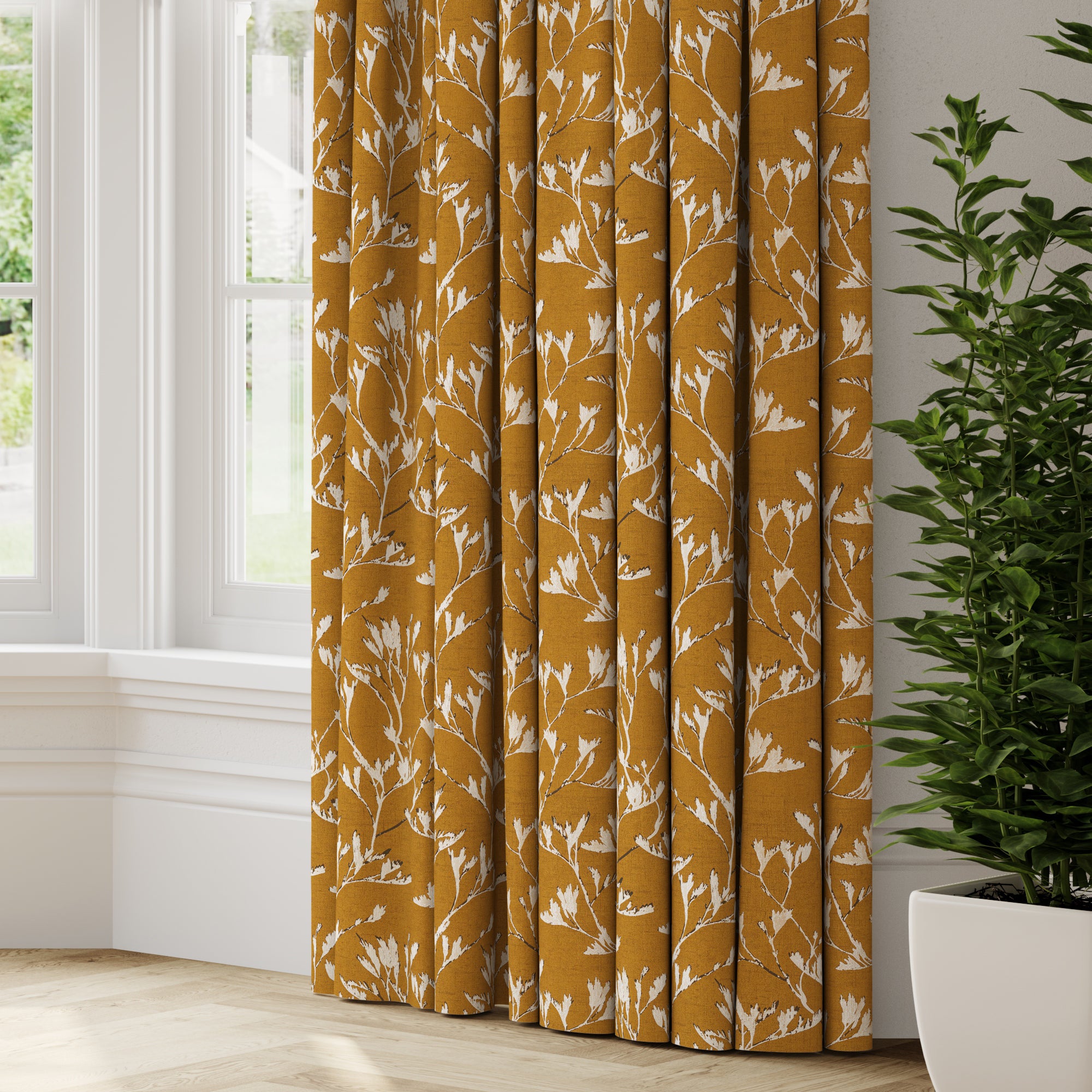 Rhone Made to Measure Curtains Rhone Ochre Price Comparisons | Compare The Build