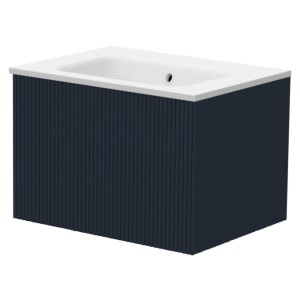 Duarti by Calypso Burford Navy Blue Vanity with Elsdon Basin - 600mm | Compare The Build