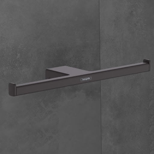 hansgrohe AddStoris Double Toilet Roll Holder Matt Black - 41748670 Price Comparisons | Compare The Build