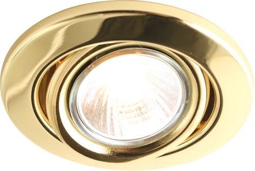 KnightsBridge GU10 50W Recessed Tilt Downlight - Brass Price Comparisons | Compare The Build