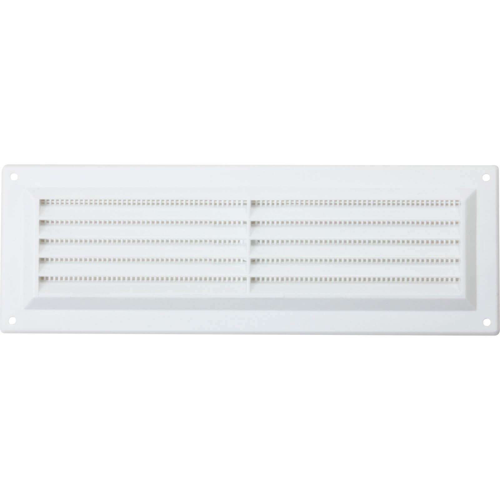 Fixed Louvre Vent - 229 x 76mm - White Plastic Price Comparisons | Compare The Build