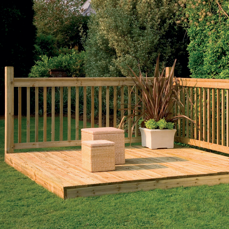 Forest 2.4m Easy Deck Kit (With Handrails) | Compare The Build