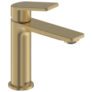 Bristan Frammento Eco Start Small Basin Mixer with Clicker Waste - Brushed Brass Price Comparisons | Compare The Build