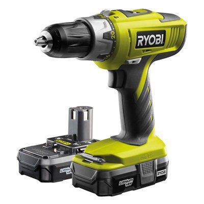 Ryobi One+ 18V 1.3Ah Li-Ion Cordless Combi Drill 2 Batteries Llcdi18022L | Compare The Build