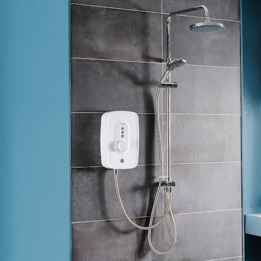 Triton Danzi DuElec Electric Shower White 10.5kW Price Comparisons | Compare The Build